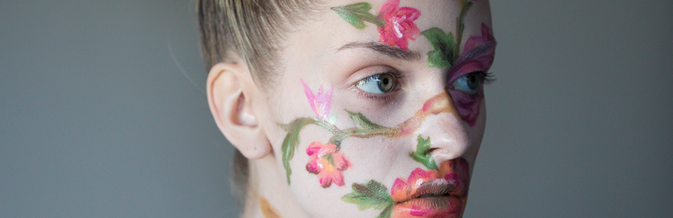 floral face paint
