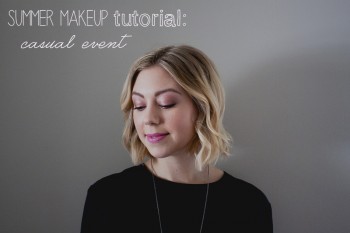 Summer makeup tutorial casual event