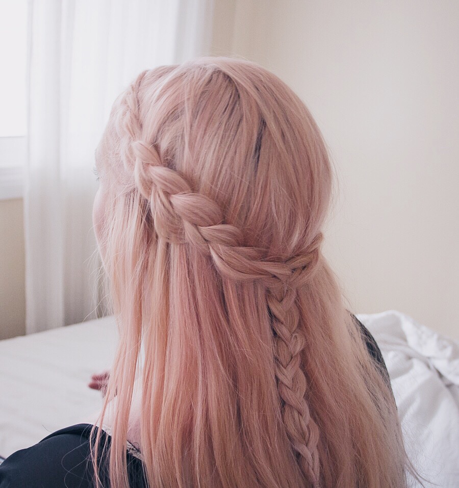 light pink hair